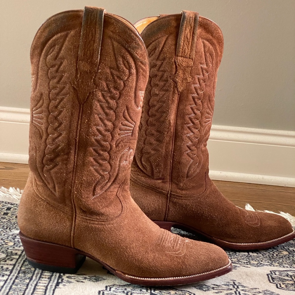 Heritage Boot Co. Ranch Hand, Rough-Out Western Boots, Men’s Size 10